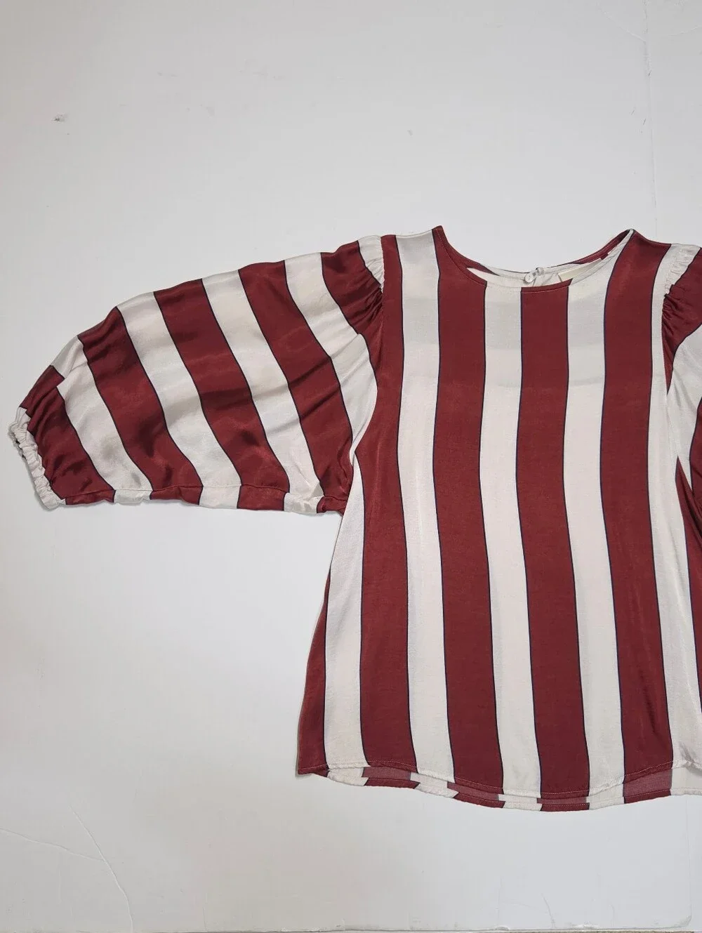 Anthropologie satin red